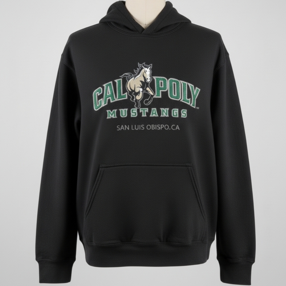 Gildan Black Cal Poly Mustangs Sweatshirt